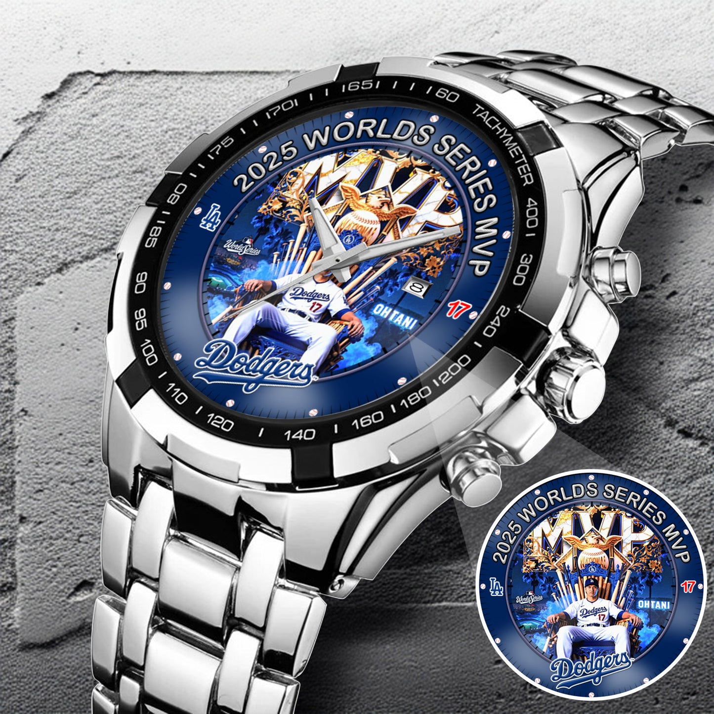 LA Dodgers 2025 Worlds Series Shohei The Goat Champion Watch