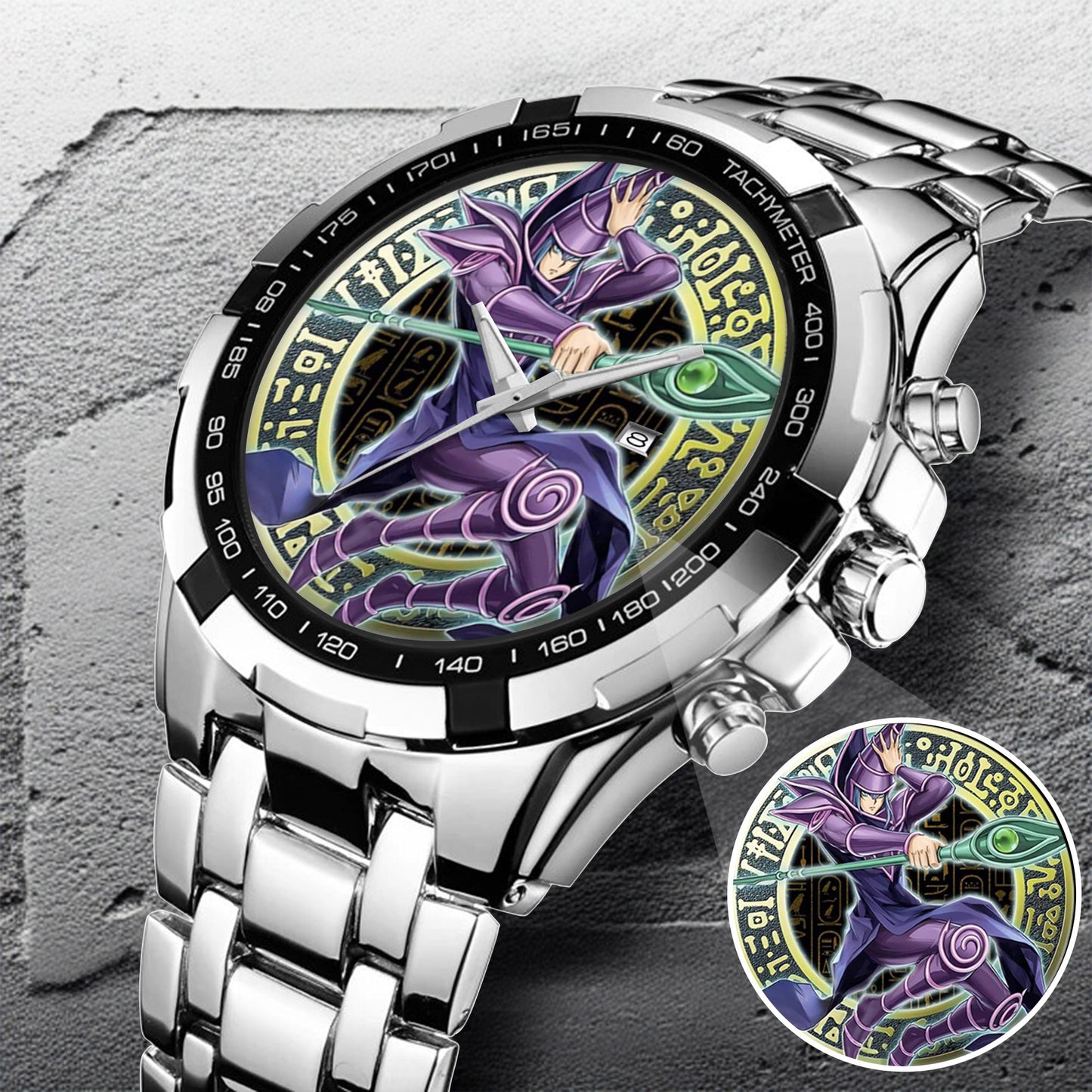 Anime YGO Dark Magician Watch Dial – Limited Art Design