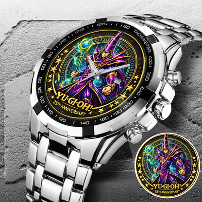 Anime Yugioh 25th Anniversary Coin The Dark Magician Custom Watch