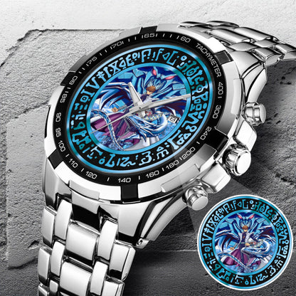 Anime YGO Kaiba Blue-Eyes White Dragon Watch Dial – Limited Art Design