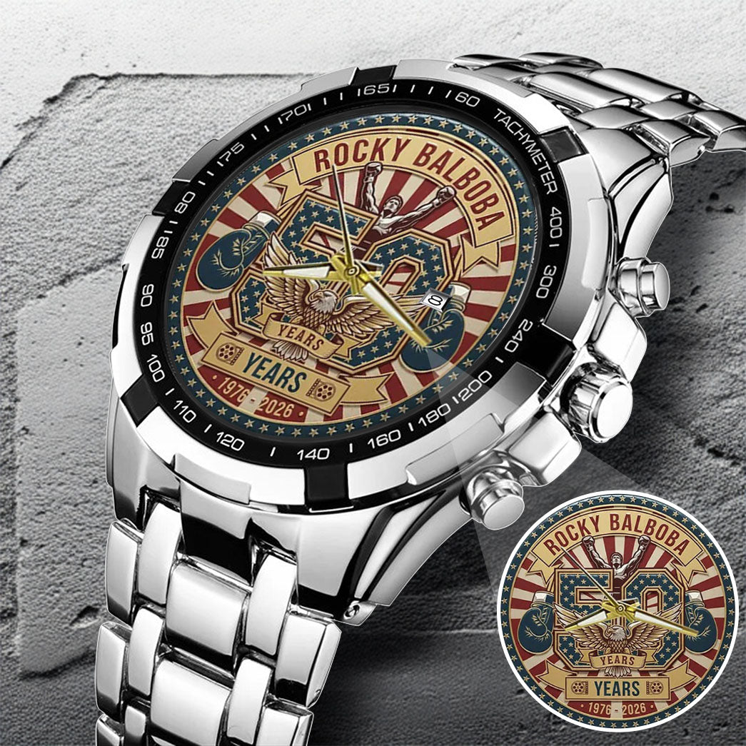 Rocky Balboa Never Stay Down 50th Anniversary Boxing Watch