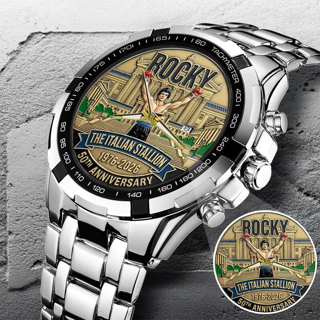 Rocky Balboa Never Stay Down 50th Anniversary Boxing Watch
