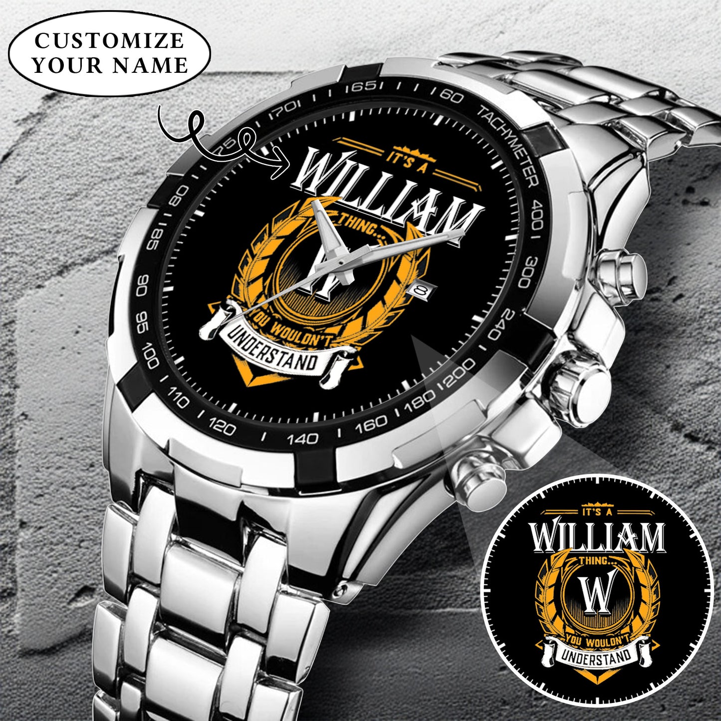 Personalized It's A Thing You Wouldn't Understand Custom Name Watch