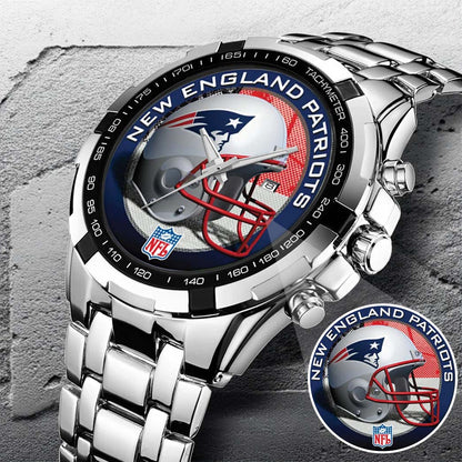 New England Patriots Champions Stainless Steel Watch