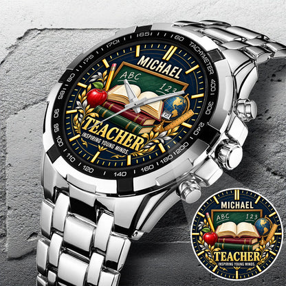 Personalized Teacher Watch – Custom Name Teacher Appreciation Gift