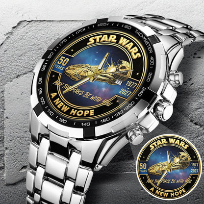 Star Wars 50th Anniversary Stainless Steel Watch