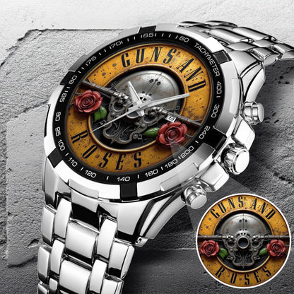 Rock Skull Limited Edition Watch –  3D Rose Details, Heavy Metal Edition