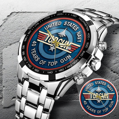 Top Gun Stainless Steel Watch