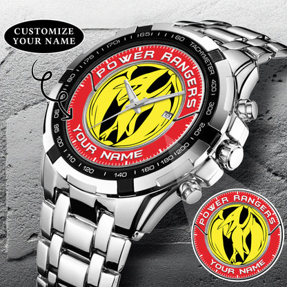 Mighty Morphin Power Rangers Pterodactyl Custom Name Watch