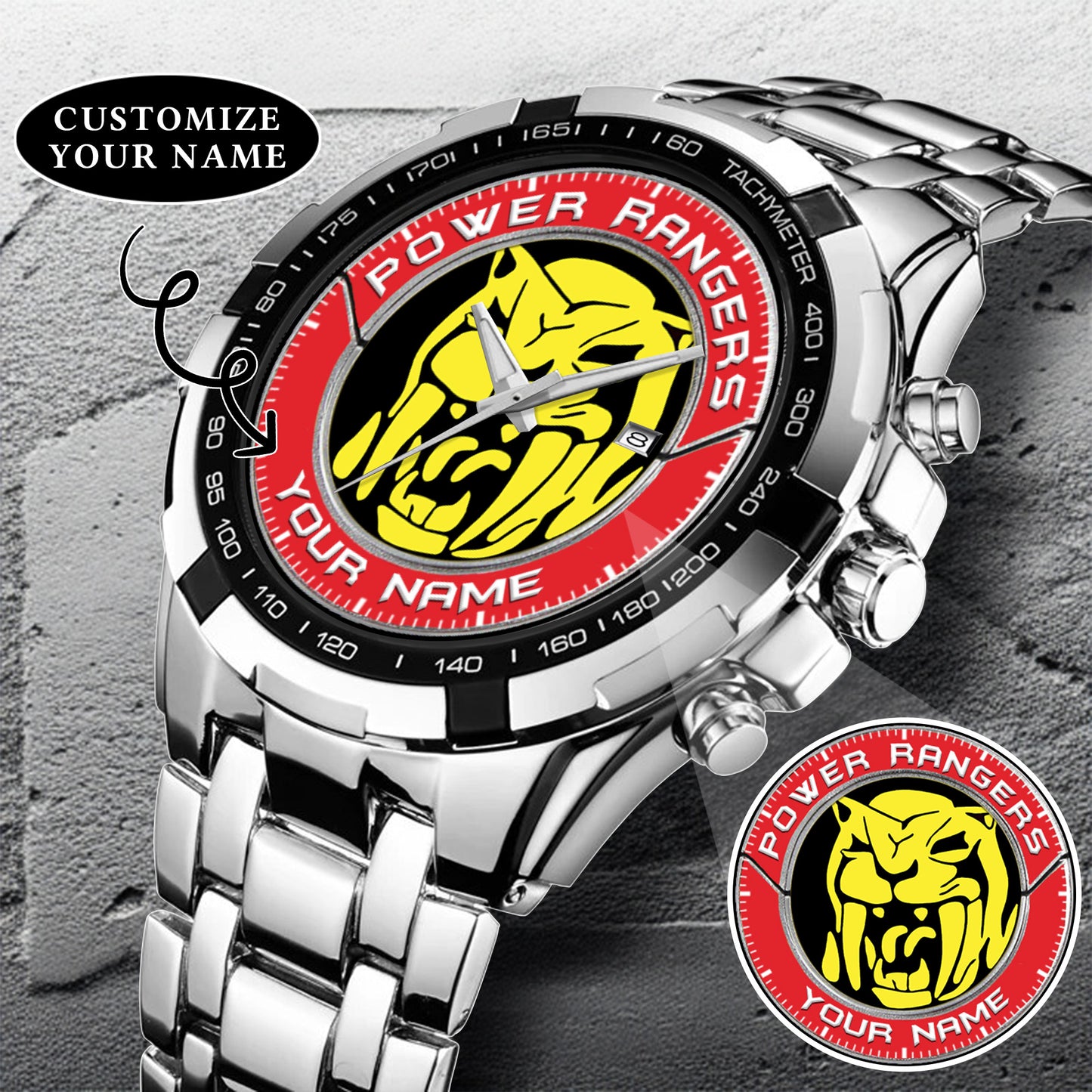 Mighty Morphin Power Rangers Saber-Toothed Tiger Watch