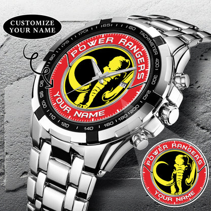 Mighty Morphin Power Rangers Mastodon Custom Name Watch
