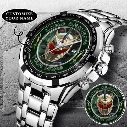 Power Rangers Lord Drakkon Helmet Custom Name Watch