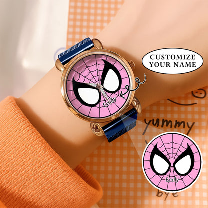 Custom Spider Matching Couple Watches – Personalized Name Edition