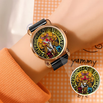 YGO Mystic Duel Anime Watch Dial – Black Alloy Case, Limited Art Design
