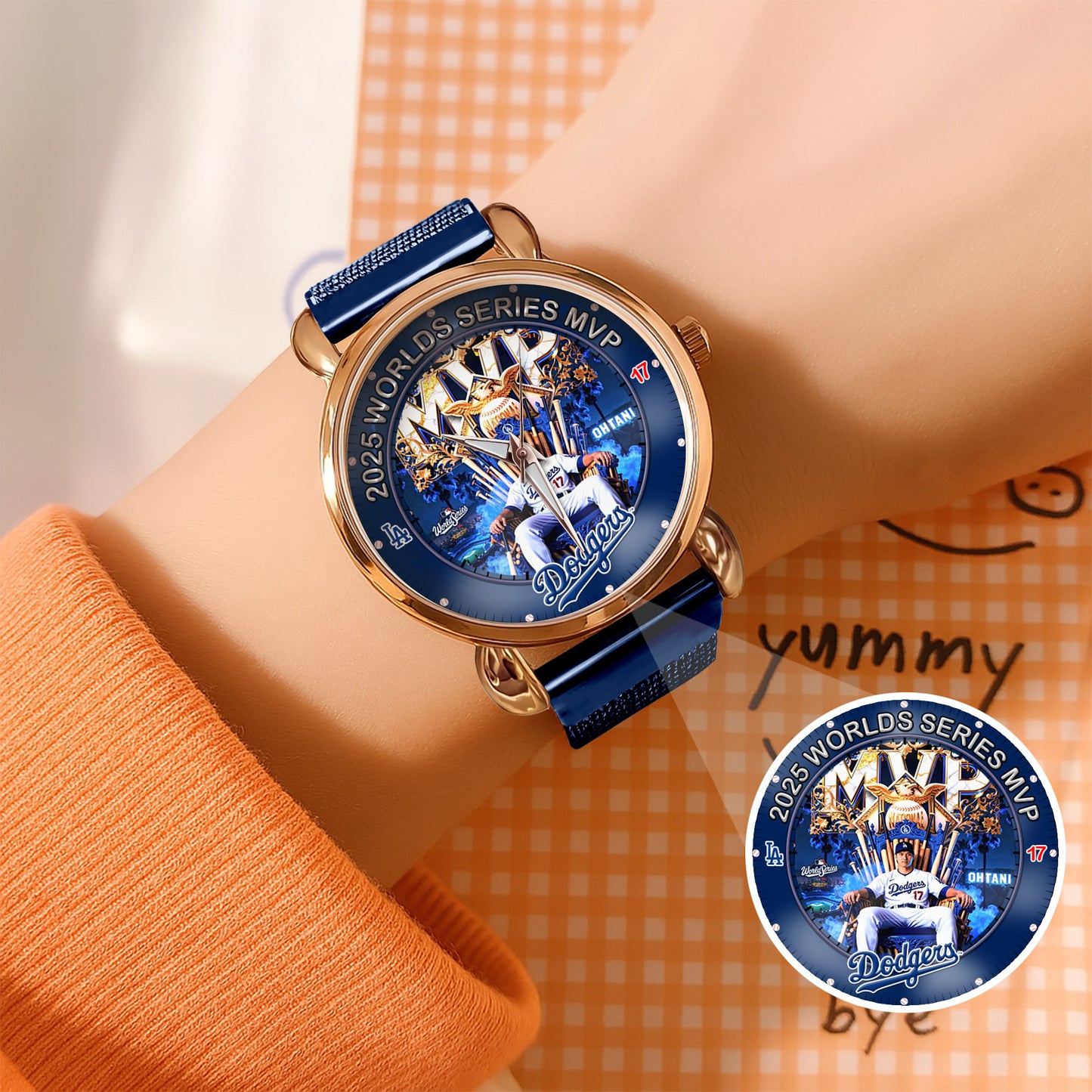 LA Dodgers 2025 Worlds Series Shohei The Goat Champion Watch