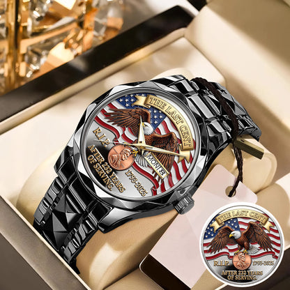 The Last Cent America Eagle Flag Lincoln Custom Watch