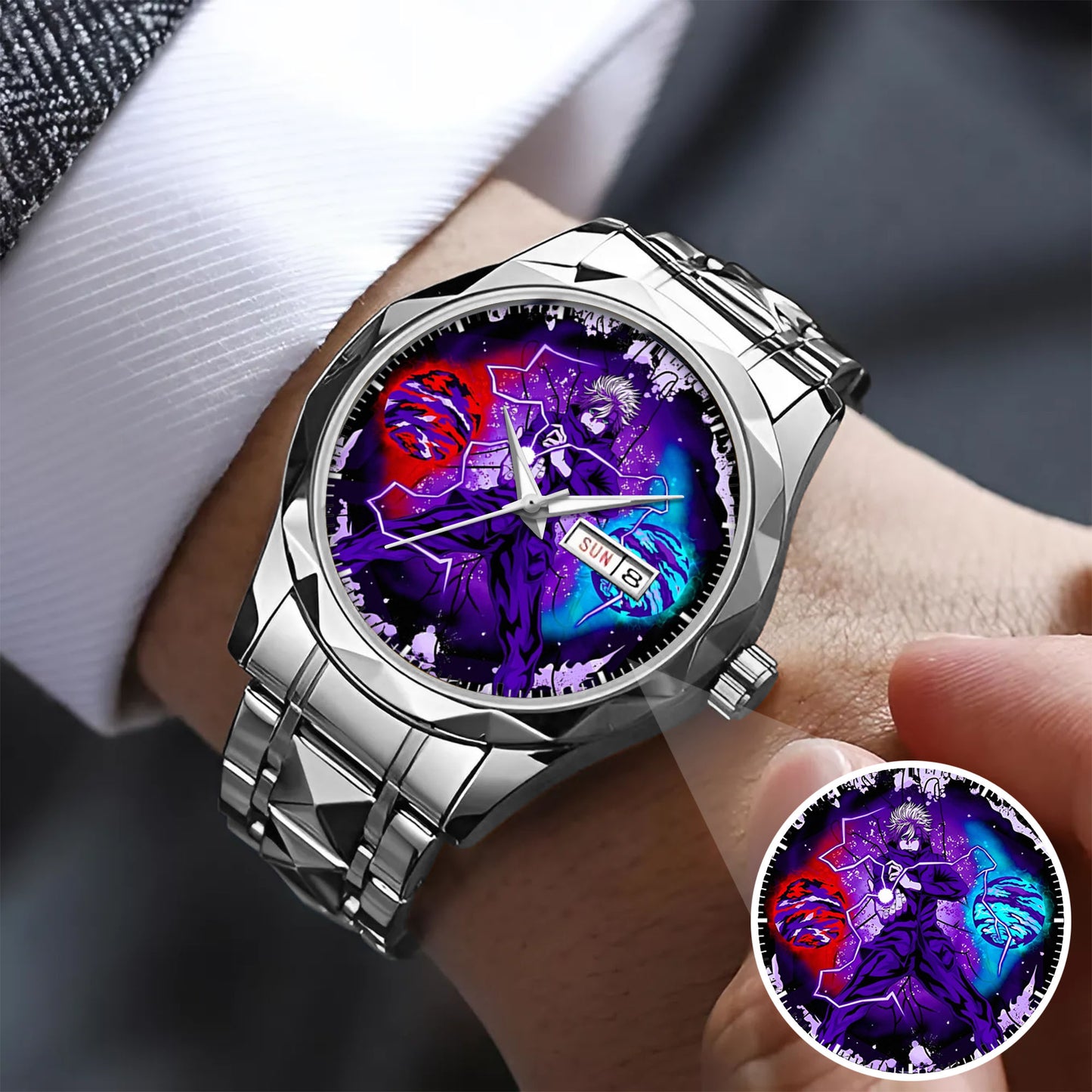 Anime JJK Gojo Satoru Art Custom Watch