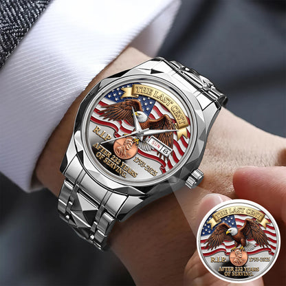 The Last Cent America Eagle Flag Lincoln Custom Watch