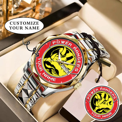 Mighty Morphin Power Rangers Triceratops Custom Name Watch