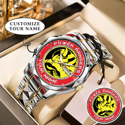 Mighty Morphin Power Rangers Triceratops Custom Name Watch