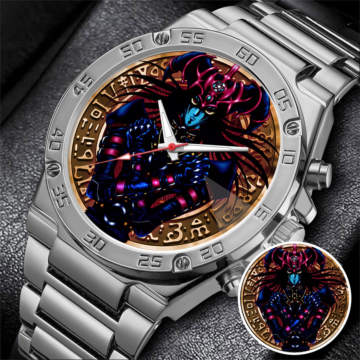 Anime YGO Magician of Black Chaos Watch Dial – Limited Art Design