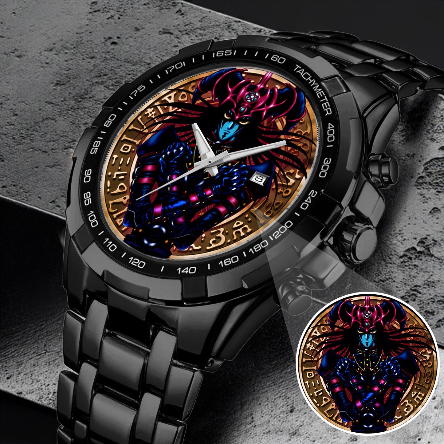 Anime YGO Magician of Black Chaos Watch Dial – Limited Art Design