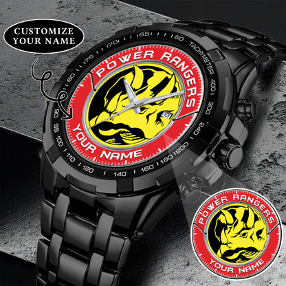 Mighty Morphin Power Rangers Triceratops Custom Name Watch