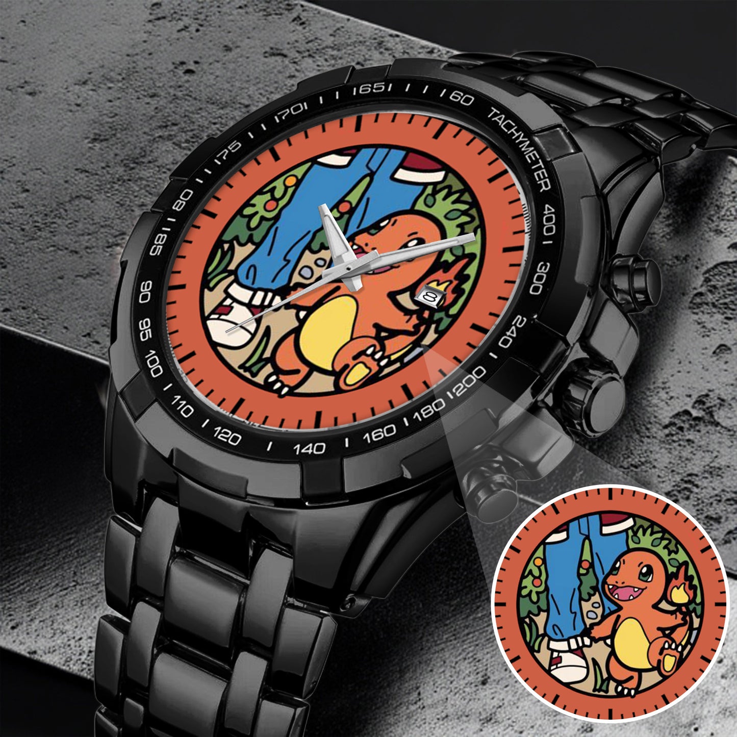 PKM Charmander Fire Edition Stainless Steel Watch
