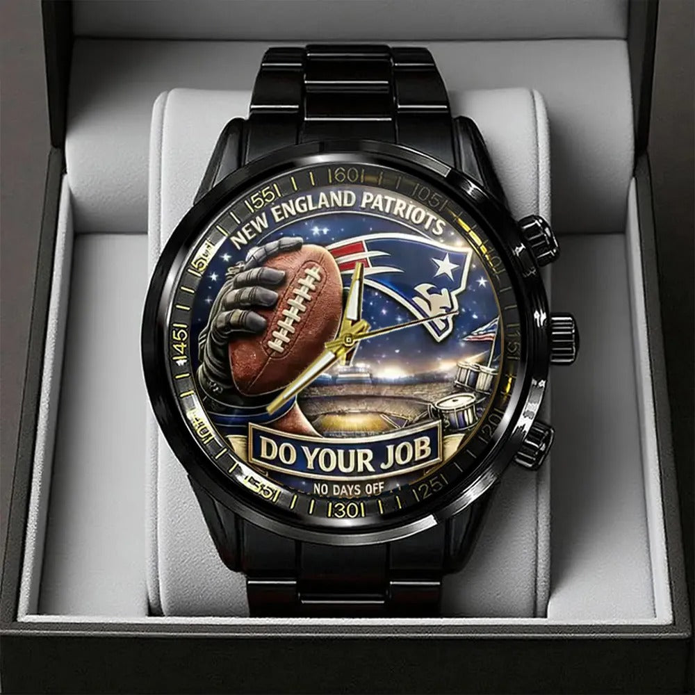 New England Patriots Champions Stainless Steel Watch