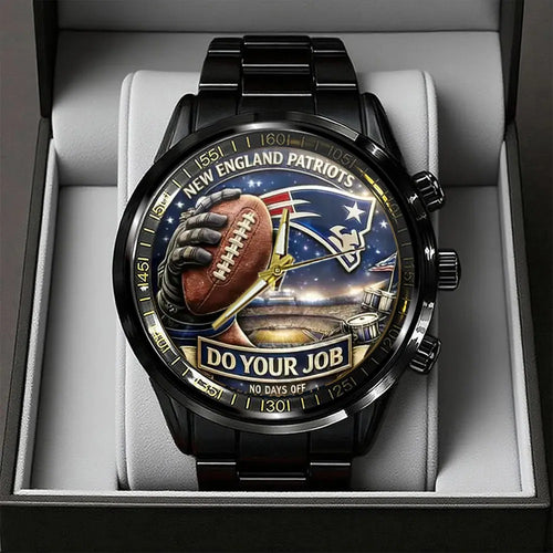 New England Patriots Champions Stainless Steel Watch