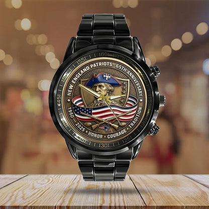 New England Patriots Champions Stainless Steel Watch