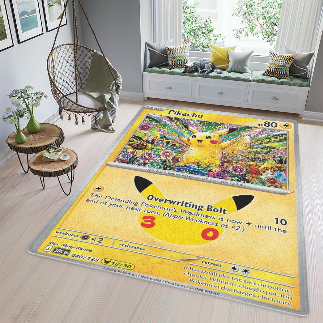 PKM Pikachu Custom Sponge Floor Mat