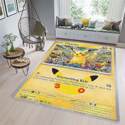 PKM Pikachu Custom Sponge Floor Mat