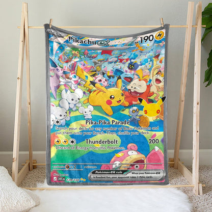 PKM 149/128 Pikachu Ex 30th Celebration Fleece Blanket