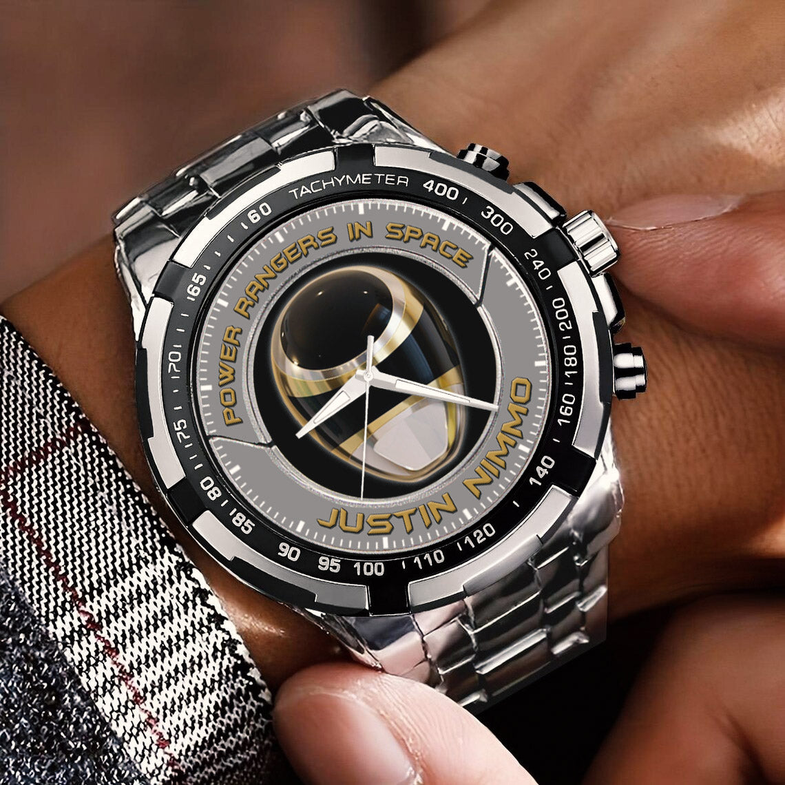 Power Ranger Justin Nimmo Stainless Steel Watch