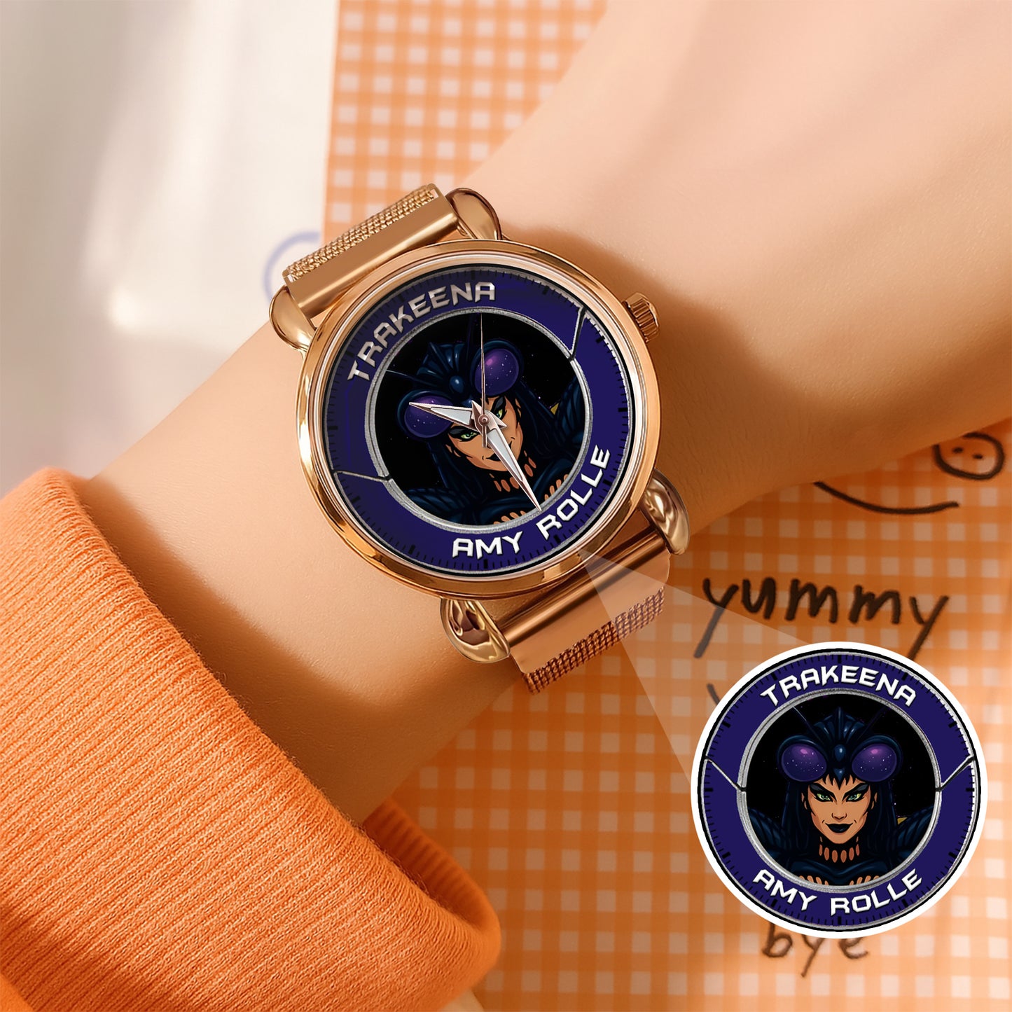 Power Rangers Zeo Trakeena Amy Rolle Stainless Steel Watch