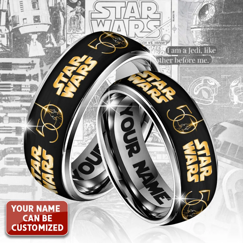 Personalized Star Wars 50th Anniversary Alloy Ring