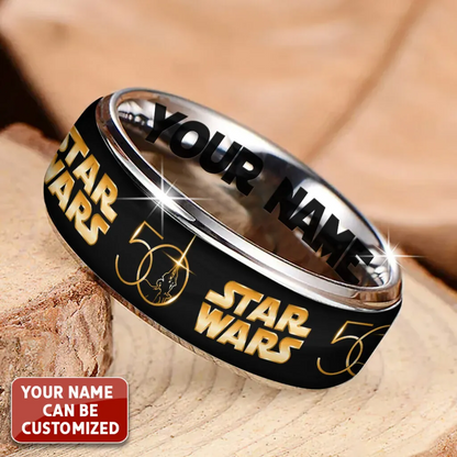 Personalized Star Wars 50th Anniversary Alloy Ring