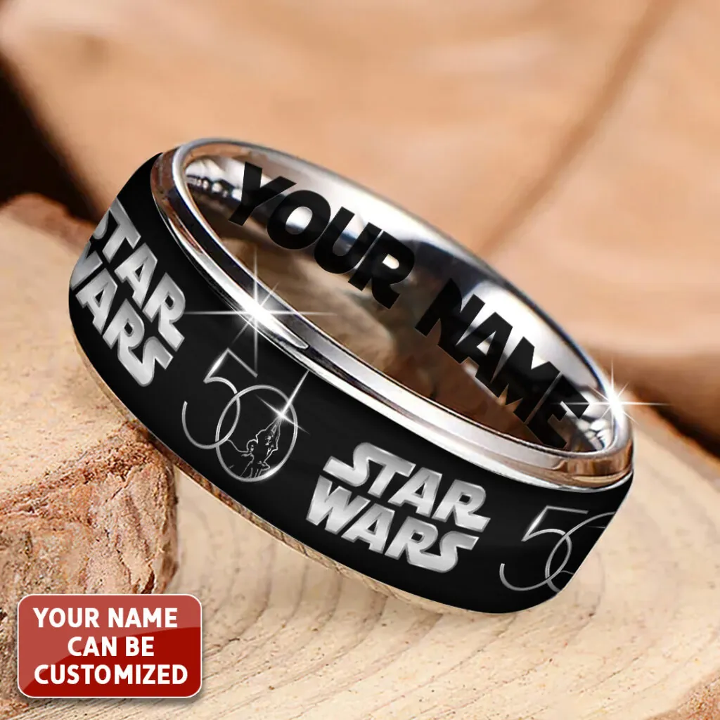 Personalized Star Wars 50th Anniversary Alloy Ring