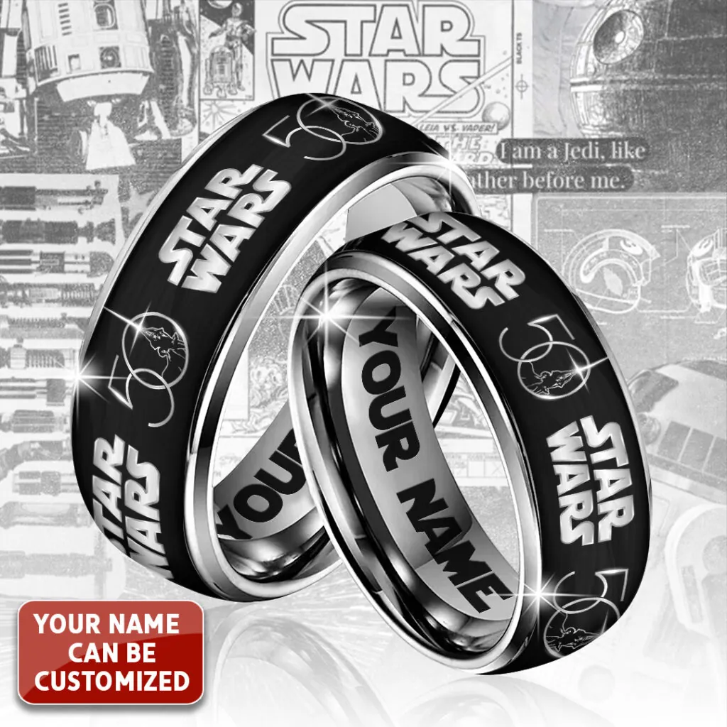 Personalized Star Wars 50th Anniversary Alloy Ring
