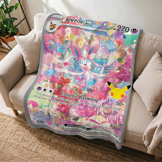 PKM 153/128 Sylveon Ex 30th Celebration Fleece Blanket