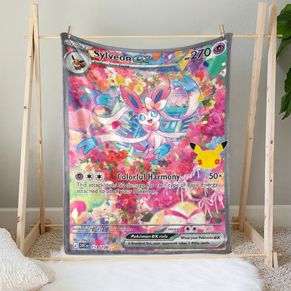 PKM 153/128 Sylveon Ex 30th Celebration Fleece Blanket