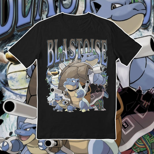 PKM Blastoise Printed Graphic Sweatshirt T-Shirt