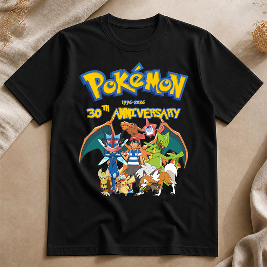 PKM 30th Anniversary Printed Graphic Sweatshirt T-Shirt