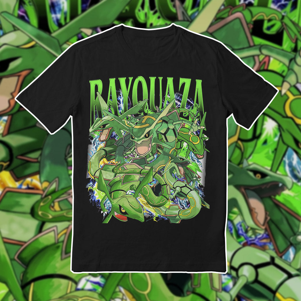 PKM Rayquaza Printed Graphic Sweatshirt T-Shirt