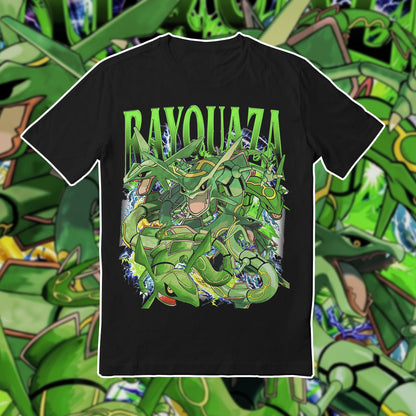 PKM Rayquaza Printed Graphic Sweatshirt T-Shirt