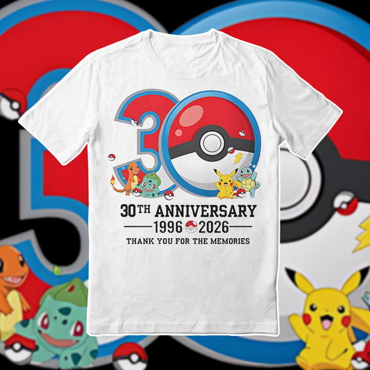 PKM 30th Anniversary Printed Graphic Sweatshirt T-Shirt