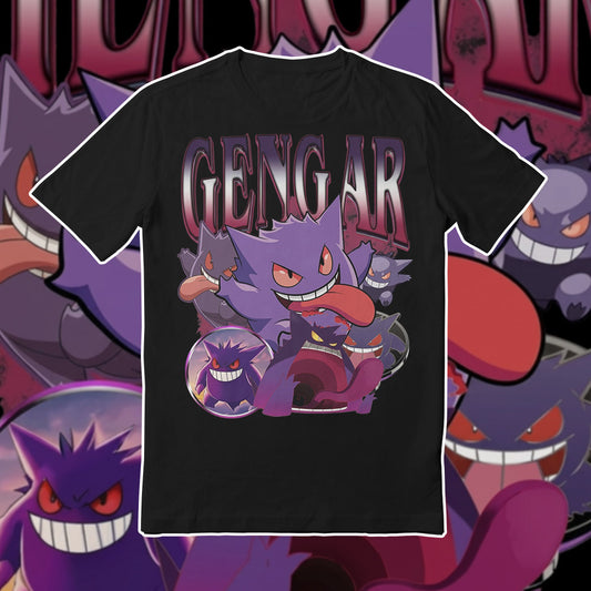 PKM Gengar Printed Graphic Sweatshirt T-Shirt