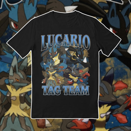 PKM Lucario Printed Graphic Sweatshirt T-Shirt