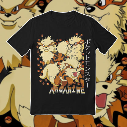 PKM Arcanine Printed Graphic Sweatshirt T-Shirt